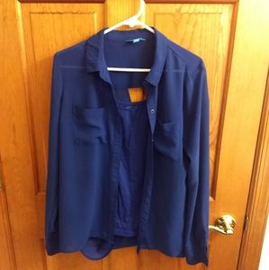 - Lamour Sapphire Button Down Set